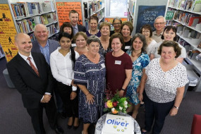 Softlink and NSW DoE staff celebrating the Oliver v5 roll out