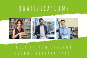 School Library Staff in front of bookshelf 