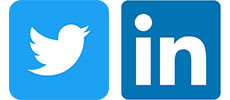 Twitter and LinkedIn icons